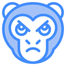 wütender Affe two-color Icon