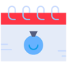 годовщина flat иконка