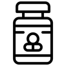 الدواء خط أيقونة