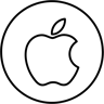 Apfel-Logo line Icon