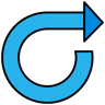 arrow lineal color icon