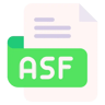 asf file flat icon