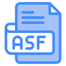asf file two-color icon