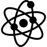Atom gefüllt Icon