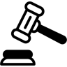 拍卖 双色调 图标