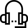 耳机 线条 图标