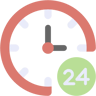 24/7 плоские иконка
