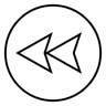 back arrow line icon