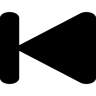 Rückschritt gefüllt Icon
