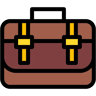 briefcase lineal color icon