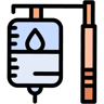 blood bag lineal color icon