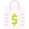 tas belanja datar ikon