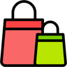 كيس التسوق lineal-color أيقونة