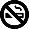 Rauchen verboten gefüllt Icon