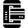 mobile banking filled icon