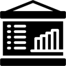 bar chart filled icon