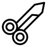 حلاق line أيقونة