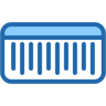 código de barras dos colores icono