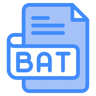 bat file two-color icon