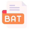 bat file flat icon