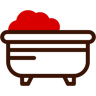 浴缸 双色 图标
