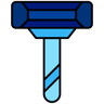 razor lineal color icon