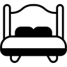 кровать duotone иконка
