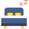 Bett flat Icon