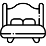 кровать line иконка