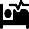 Bett gefüllt Icon