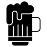 啤酒 填充 图标