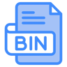 bin file two-color icon