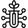 التكنولوجيا الحيوية line أيقونة