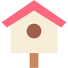 鳥小屋 flat アイコン