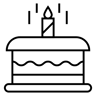 生日蛋糕 line 图标