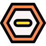 forbidden lineal color icon
