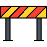 roadblock lineal color icon