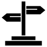 Richtung gefüllt Icon