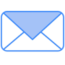 e-mail duas cores ícone