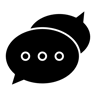 محادثة مملوءة أيقونة