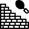 砖 双色调 图标