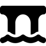 桥 填充 图标
