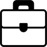 公文包 双色调 图标
