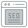 seo two-color icon