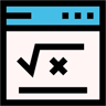 Navegador web color lineal icono