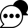 气泡 duotone 图标