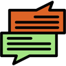 聊天 线性色 图标