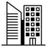 建筑 双色调 图标