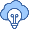 cloud computing two-color icon