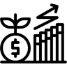 business growth line icon